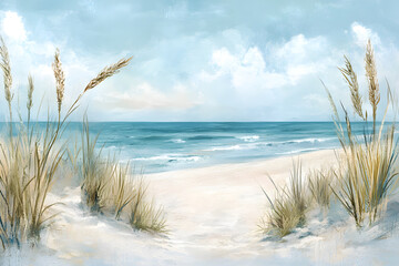 Dreamy Pastel Seaside Escape with Clearwater Hues