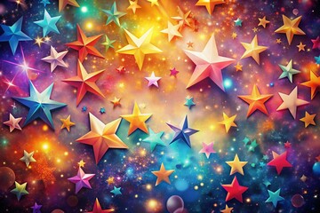 Abstract Colorful Starry Background -  Astro Photography