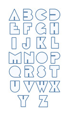 set of rounded fun font