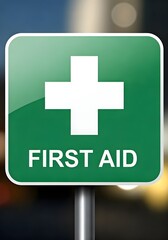 Fototapeta premium First Aid Sign