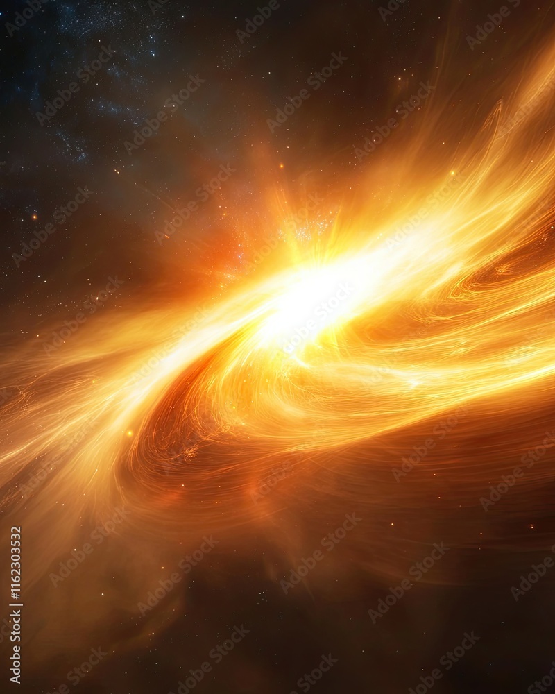 Poster exploring the celestial beauty of andromeda galaxy in the vastness of deep space