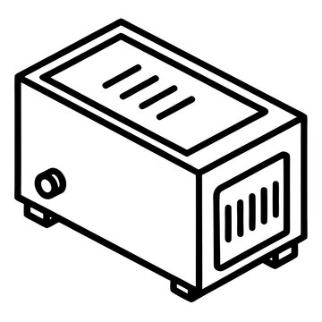 recommend clip art: SSD Drive Line Art Vector Illustration