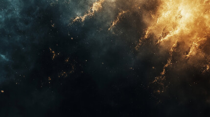 Fototapeta premium Bright flames and dark smoke create a dramatic atmosphere in artwork
