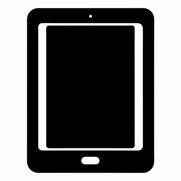 recommend clip art: Tablet Silhouette Vector Illustration