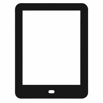 black tablet device icon clip art preview