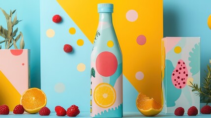 DIY food and drink kits, fresh ingredients, creative packaging, colorful details, modern appeal, artistic solutions.