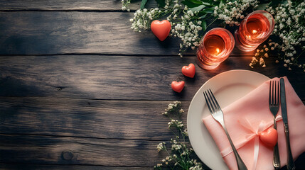 Attributes of lovers, Valentines Day. Fletlay.