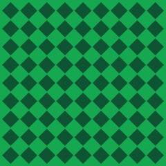 Fototapeta premium Rhombus pattern dark green colors with a light green background.