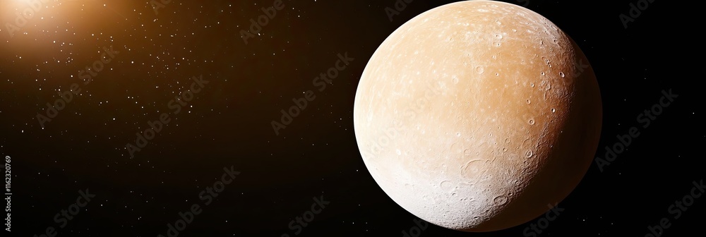 Aufkleber Exploring Ganymede, the Largest Moon Revealing Its Hidden Secrets in the Vast Solar System