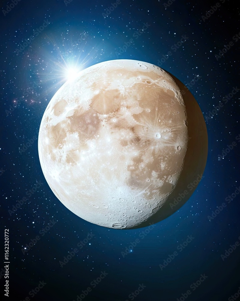 Poster Exploring the Enigmatic Wonders of Ganymede, the Largest Moon in Our Solar System