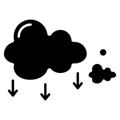 Carbon emission icon