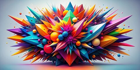 Dynamic Colorful Abstract Forms