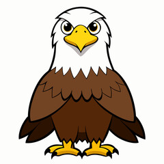 Vector illustration of an American Bald Eagle