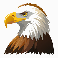 Vector illustration of an American Bald Eagle