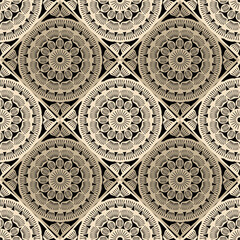 Pattern with crochet granny square wallpaper handmade decorative art design print