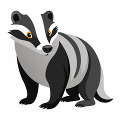 Vector illustration of a Badger