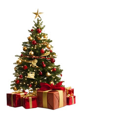 Christmas tree with gifts