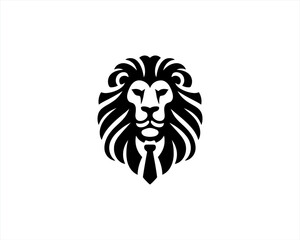 Lion Head Logo Icon Vector illustration. 