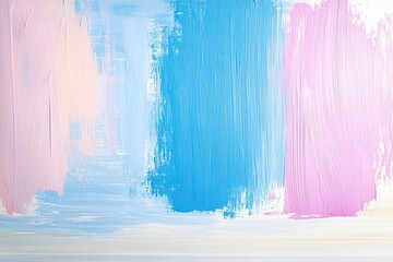 Stylish Oil Paint Swatches of Aqua, Marine Blue, Pale Pink, and Lilac for Branding