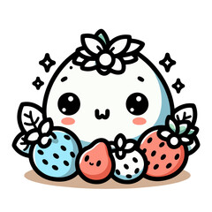 Cute fruit character