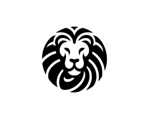 Lion Head Logo Icon Vector illustration. 