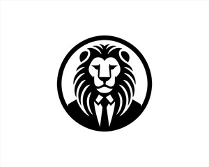 Lion Head Logo Icon Vector illustration. 