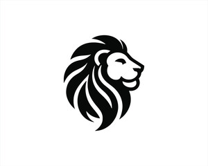 Lion Head Logo Icon Vector illustration. 