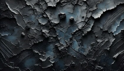 Timeworn Beauty: Collapsed Surface with Toned Blue Depth