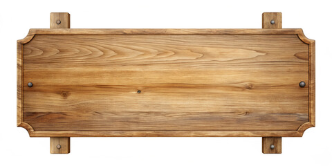 Blank Wooden Sign illustration isolated on transparent or white background