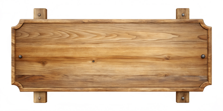 Blank Wooden Sign illustration isolated on transparent or white background