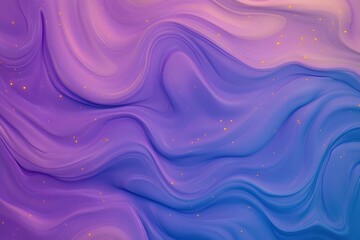 Fototapeta premium ethereal cosmic texture with flowing gradients of deep purples and vibrant blues illuminated by scattered golden star