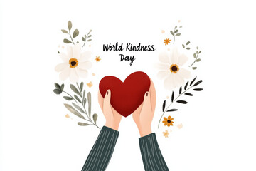 Celebrating World Kindness Day with hands offering a heart symbol