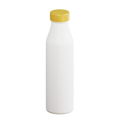 3d bottle mockup with transparent background