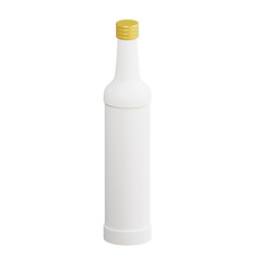 3d bottle mockup with transparent background