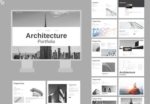 Minimal Archirecture Portfolio Layout