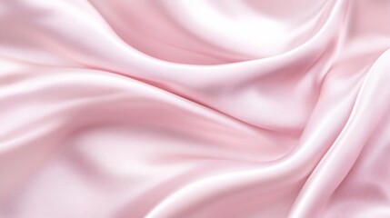 Smooth pink satin fabric with elegant folds and soft sheen.
