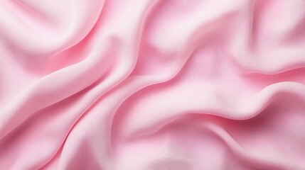 Fototapeta premium Soft pink fabric draped elegantly, showcasing smooth texture and flow.