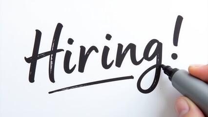 Highlighting a bold message about employment opportunities with artistic flair