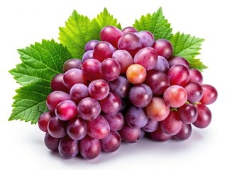Fototapeta premium High-definition aerial view: sun-drenched, organic grapes bursting with fresh, natural flavor.