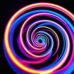 Fototapeta premium Colorful spiral with neon colors