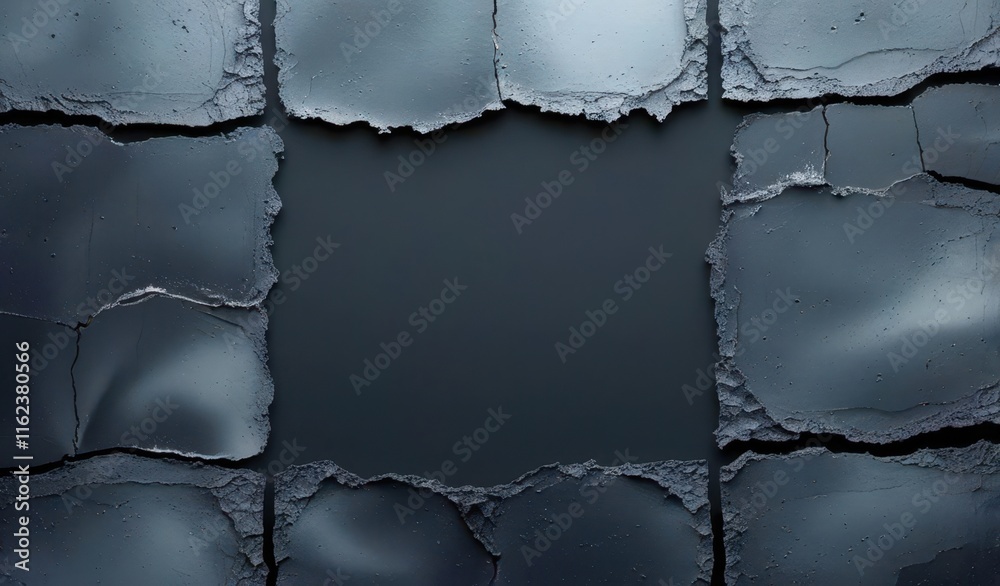 Aufkleber black background with a hole in it