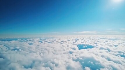 Naklejka premium Clouds in the Blue Sky Background