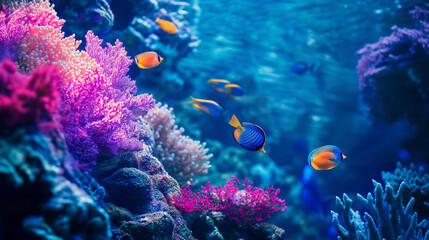 Obraz premium coral reef with fish