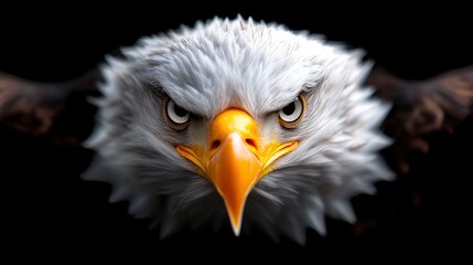 Obraz premium Bald Eagle Soaring in the Sky USA Wildlife Photography Open Air Low Angle American Symbolism