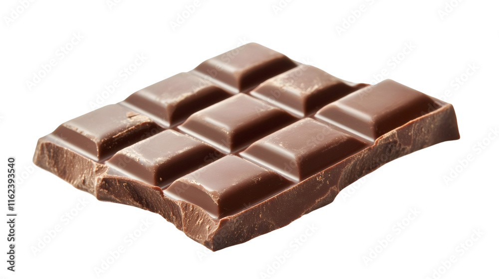 Aufkleber indulging in a delicious chocolate bar against a transparent background, ideal for enhancing food an
