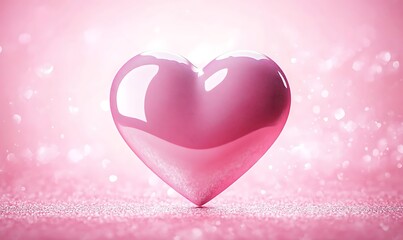 Two red hearts on a red background with copy space. Valentine's day concept.
