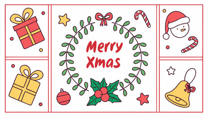 christmas celebration vector template design