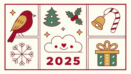 christmas celebration vector template design