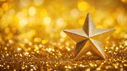 golden christmas tree