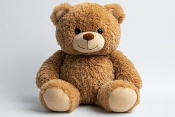 A plush teddy bear with a friendly smile, perfect for cuddling and companionship.
